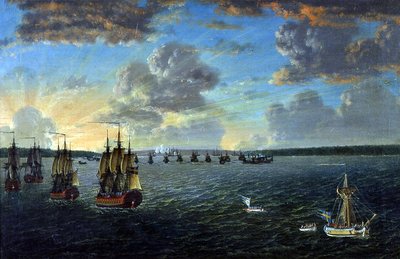 Selet i Viborgska bukten 15.6 1790 av Johan Tietrich Schoultz